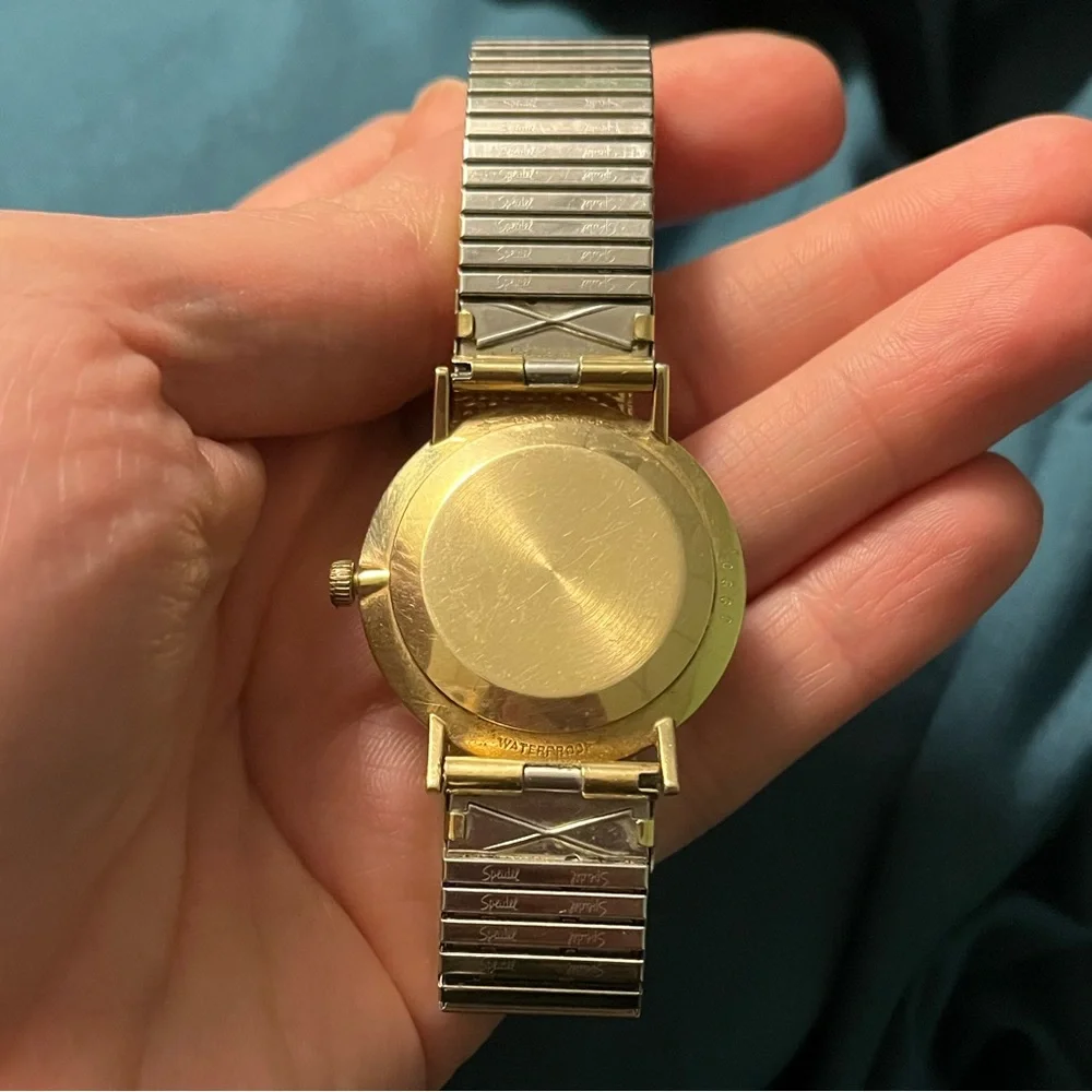 Vintage 14K Gold Lucien Piccard Seashark Men’s Automatique Wind-Up Watch - Picture 4 of 7